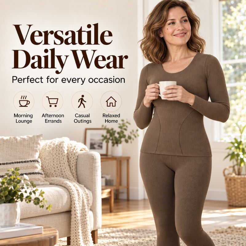 🏆⏰LAST DAY SALE 50% OFF👍✨Women's Seamless Self-Heating Thermal Underwear Set