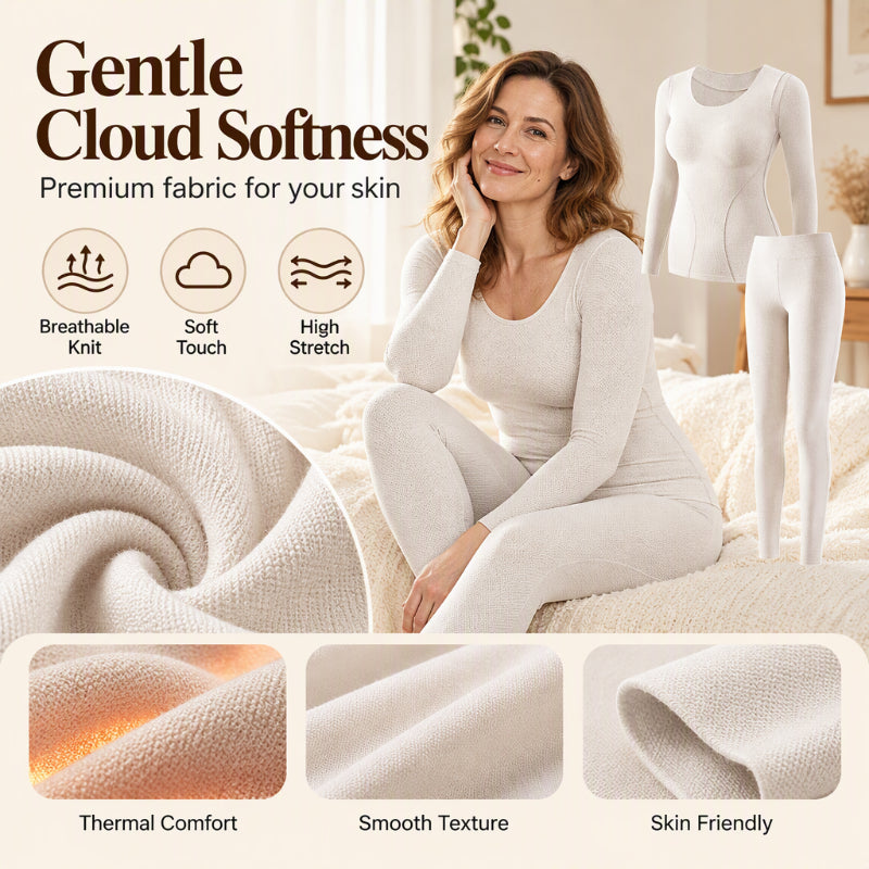 🏆⏰LAST DAY SALE 50% OFF👍✨Women's Seamless Self-Heating Thermal Underwear Set