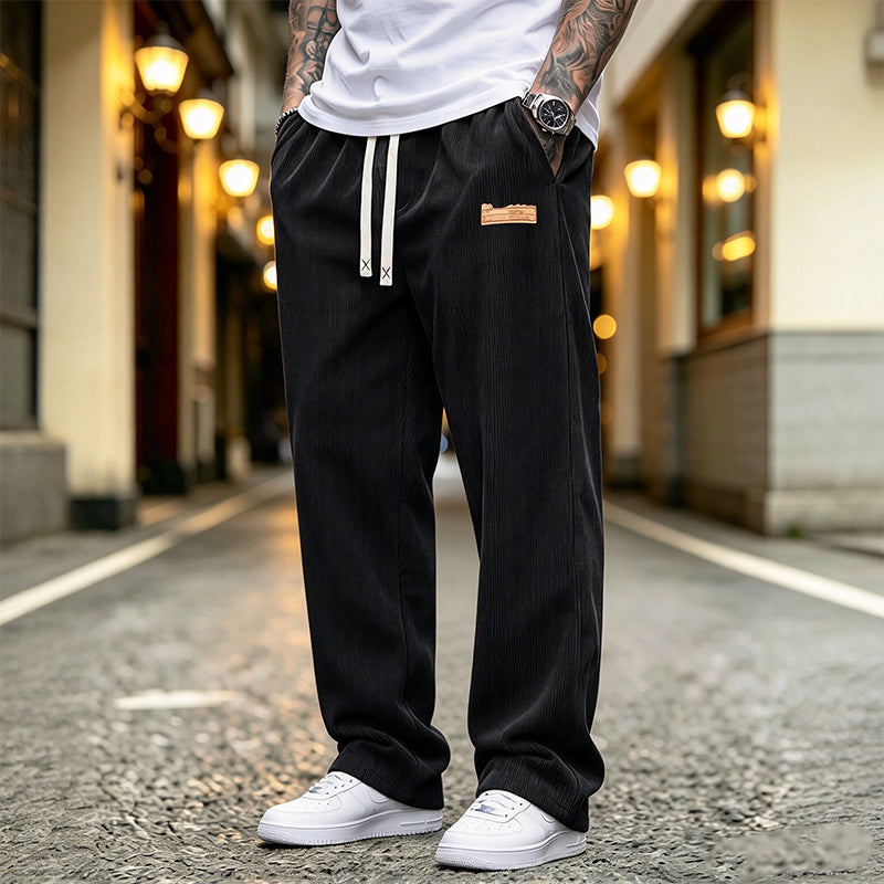 👖 Men's Lightweight Corduroy Casual Pants Loose Fit Straight Leg Trousers ✨ lightweight corduroy fabric, loose straight cut, casual daily trousers