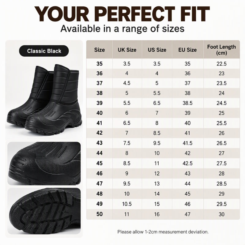 ⏰ Seasonal changeover sale: 50% off – quality at half the price! ✨Unisex Plush-Lined Waterproof Snow Boots