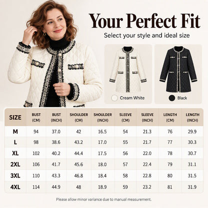 ⏰ Seasonal changeover sale: 50% off – quality at half the price! ✨Women's Quilted Mid-Length Padded Jacket