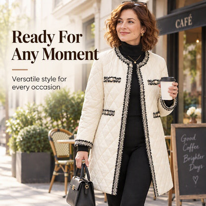 ⏰ Seasonal changeover sale: 50% off – quality at half the price! ✨Women's Quilted Mid-Length Padded Jacket