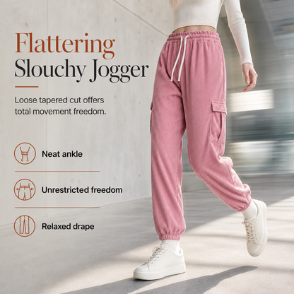 ⏰ Seasonal changeover sale: 50% off – quality at half the price! ✨Women's Casual Corduroy Jogger Pants