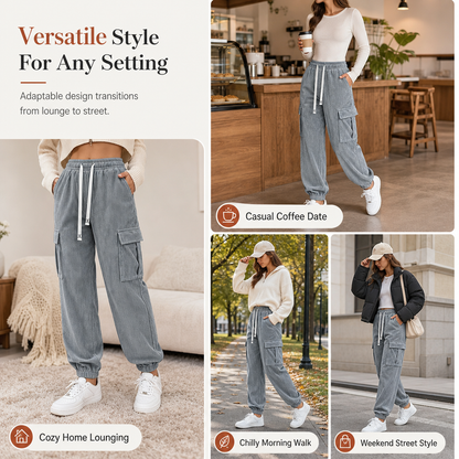⏰ Seasonal changeover sale: 50% off – quality at half the price! ✨Women's Casual Corduroy Jogger Pants