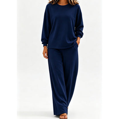 🎉The Lowest Price But The Best Quality!🔥Women's Relaxed Top & Wide Leg Pants 2-Piece Set