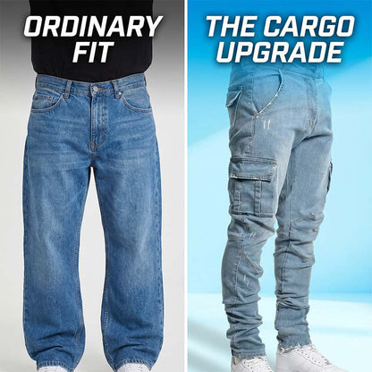 ⏰ Last Day of the Sale – 50% OFF ✨Slim Fit Denim Cargo Pants
