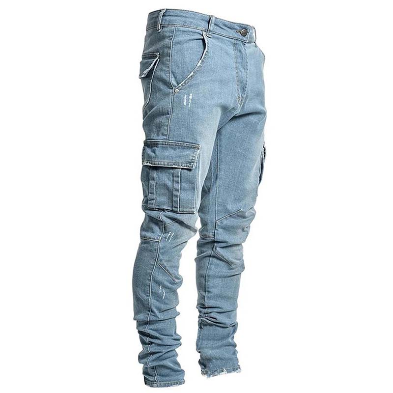 ⏰ Last Day of the Sale – 50% OFF ✨Slim Fit Denim Cargo Pants