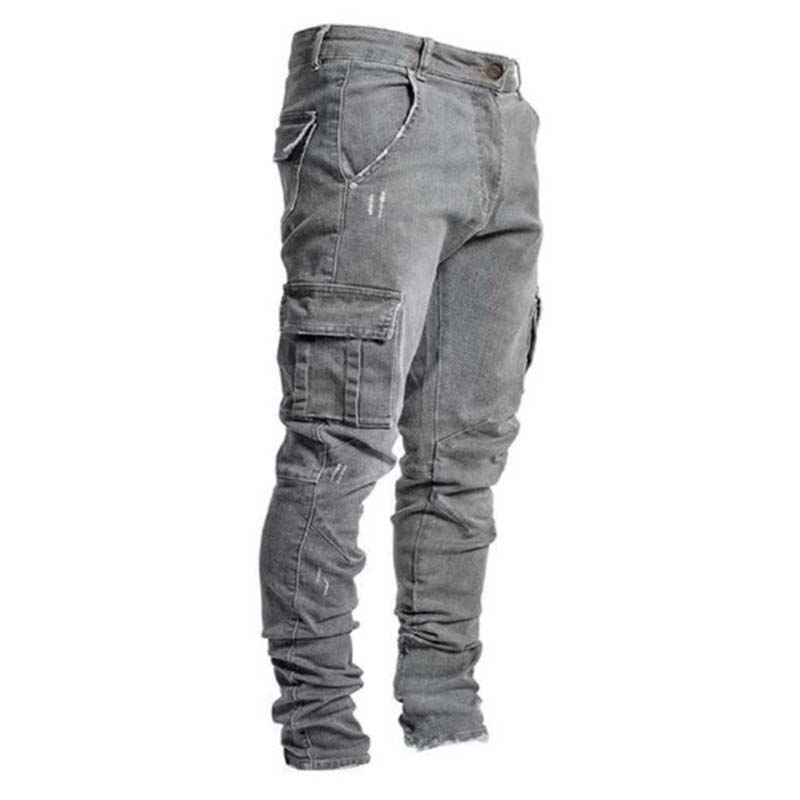 ⏰ Last Day of the Sale – 50% OFF ✨Slim Fit Denim Cargo Pants