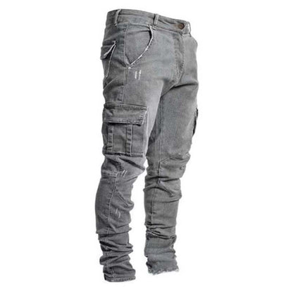 ⏰ Last Day of the Sale – 50% OFF ✨Slim Fit Denim Cargo Pants