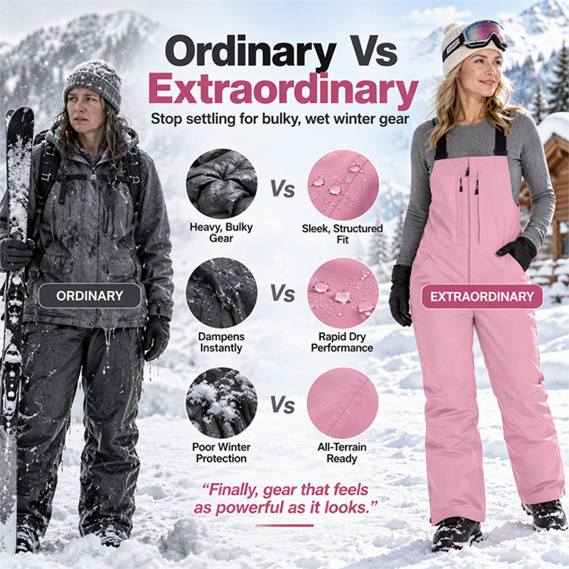 🎉The Lowest Price But The Best Quality!🔥Unisex Waterproof Ski Bib Pants