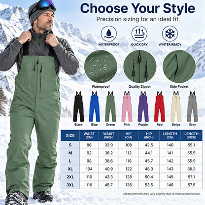 🎉The Lowest Price But The Best Quality!🔥Unisex Waterproof Ski Bib Pants