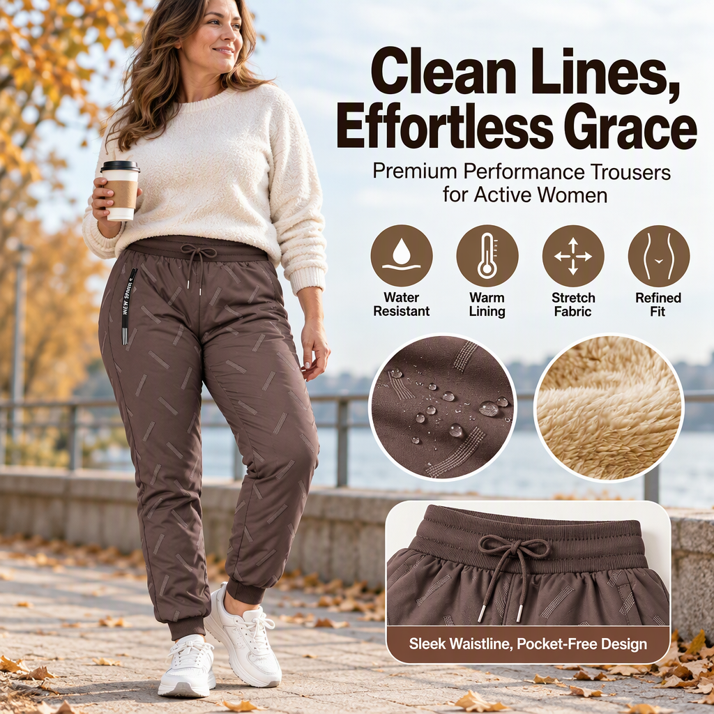 ⏰ Seasonal changeover sale: 50% off – quality at half the price! ✨Women's Sherpa-Lined Water-Resistant Pants