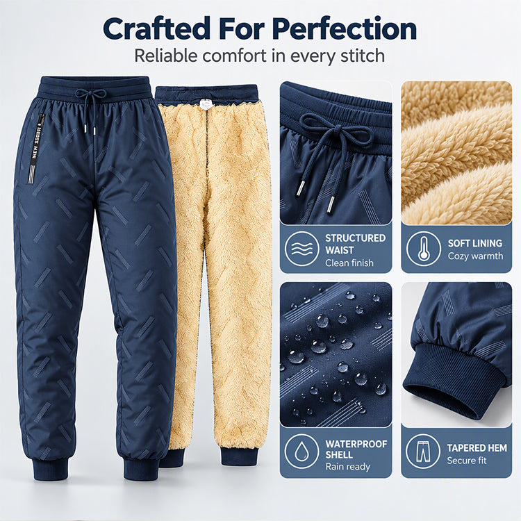 ⏰ Seasonal changeover sale: 50% off – quality at half the price! ✨Women's Sherpa-Lined Water-Resistant Pants
