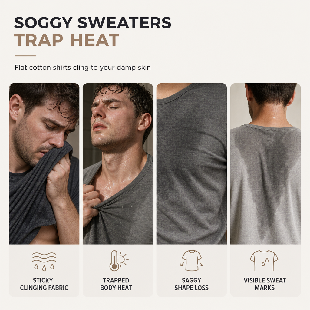 ⏰ Last Day of the Sale – 50% OFF ✨Men's Casual Slim Fit Crew Neck Long Sleeve Sweatshirt