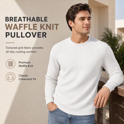 ⏰ Last Day of the Sale – 50% OFF ✨Men's Casual Slim Fit Crew Neck Long Sleeve Sweatshirt