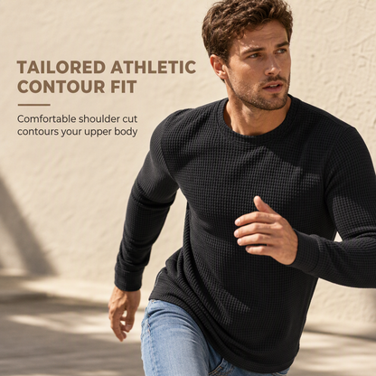 ⏰ Last Day of the Sale – 50% OFF ✨Men's Casual Slim Fit Crew Neck Long Sleeve Sweatshirt