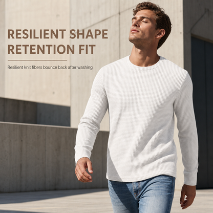 ⏰ Last Day of the Sale – 50% OFF ✨Men's Casual Slim Fit Crew Neck Long Sleeve Sweatshirt