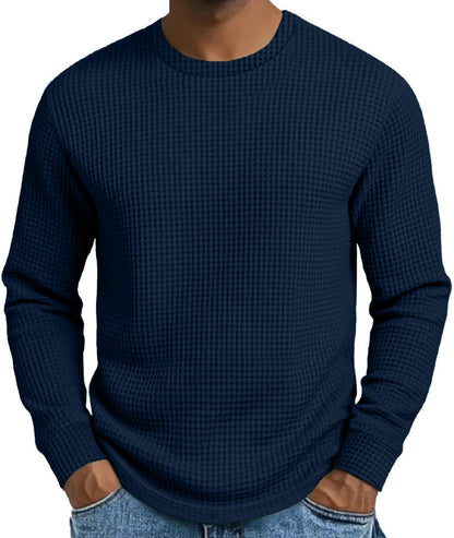 ⏰ Last Day of the Sale – 50% OFF ✨Men's Casual Slim Fit Crew Neck Long Sleeve Sweatshirt