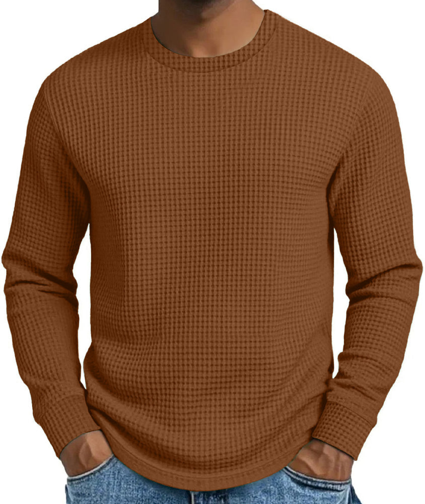 ⏰ Last Day of the Sale – 50% OFF ✨Men's Casual Slim Fit Crew Neck Long Sleeve Sweatshirt