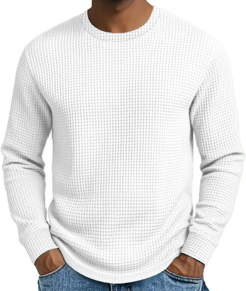 ⏰ Last Day of the Sale – 50% OFF ✨Men's Casual Slim Fit Crew Neck Long Sleeve Sweatshirt