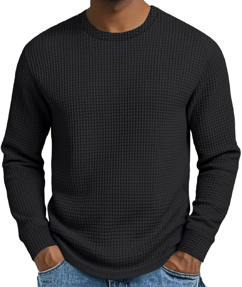 ⏰ Last Day of the Sale – 50% OFF ✨Men's Casual Slim Fit Crew Neck Long Sleeve Sweatshirt