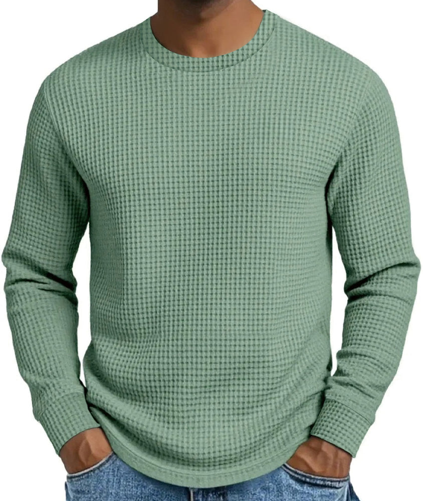 ⏰ Last Day of the Sale – 50% OFF ✨Men's Casual Slim Fit Crew Neck Long Sleeve Sweatshirt