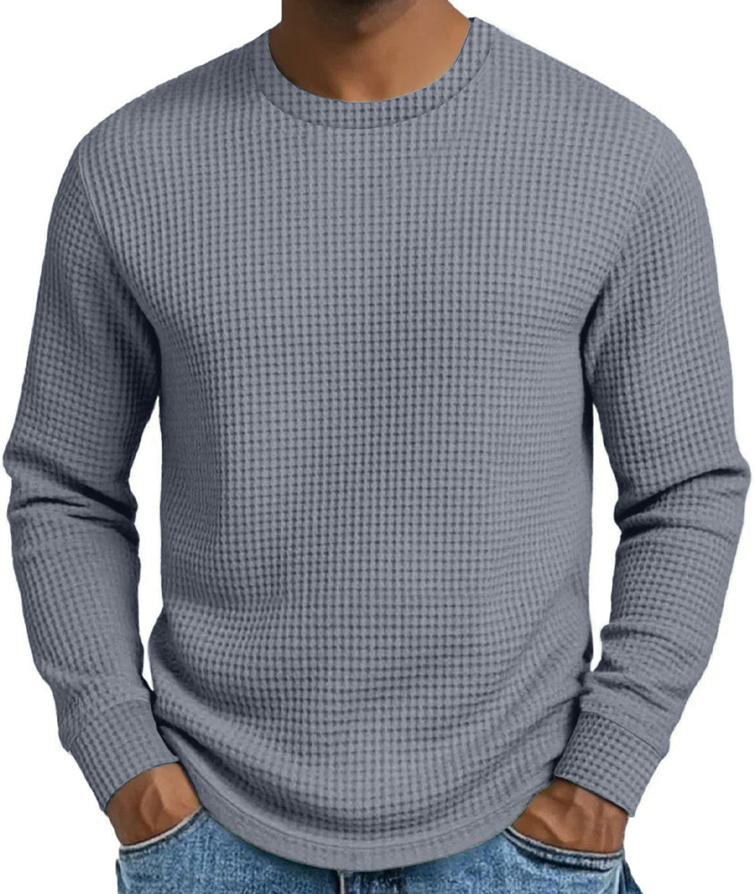 ⏰ Last Day of the Sale – 50% OFF ✨Men's Casual Slim Fit Crew Neck Long Sleeve Sweatshirt