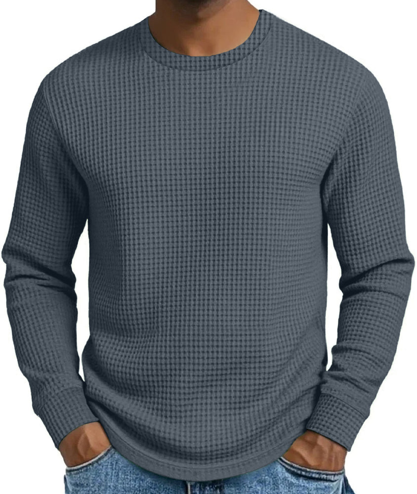 ⏰ Last Day of the Sale – 50% OFF ✨Men's Casual Slim Fit Crew Neck Long Sleeve Sweatshirt