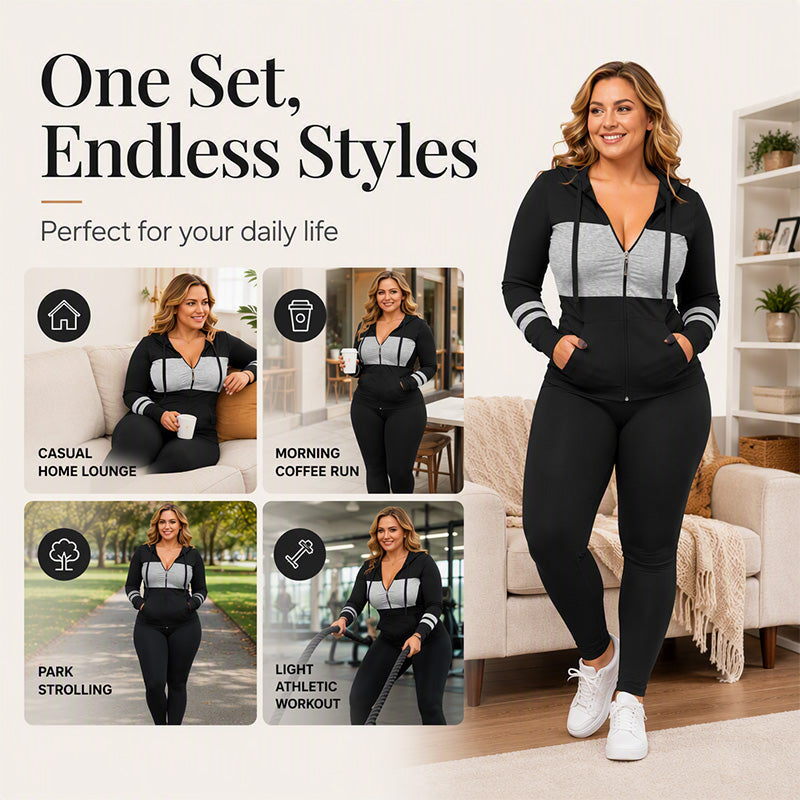 🎉The Lowest Price But The Best Quality!🔥Women's Hooded Sweatshirt & Pants 2-Piece Set