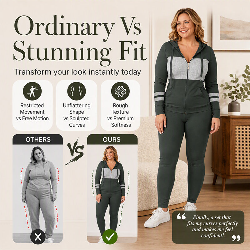 🎉The Lowest Price But The Best Quality!🔥Women's Hooded Sweatshirt & Pants 2-Piece Set