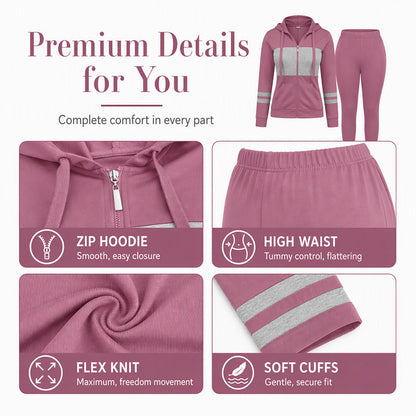 🎉The Lowest Price But The Best Quality!🔥Women's Hooded Sweatshirt & Pants 2-Piece Set