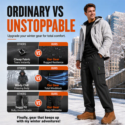 ⏰ Seasonal changeover sale: 50% off – quality at half the price! ✨Men's Winter Outdoor Windproof Thermal Pants