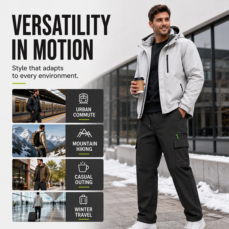 ⏰ Seasonal changeover sale: 50% off – quality at half the price! ✨Men's Winter Outdoor Windproof Thermal Pants