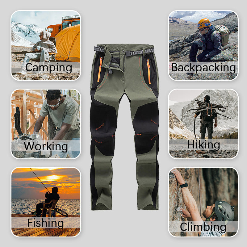 ⏰ Seasonal changeover sale: 50% off – quality at half the price! ✨Windproof Waterproof Warm Elastic Waist Hiking Pants