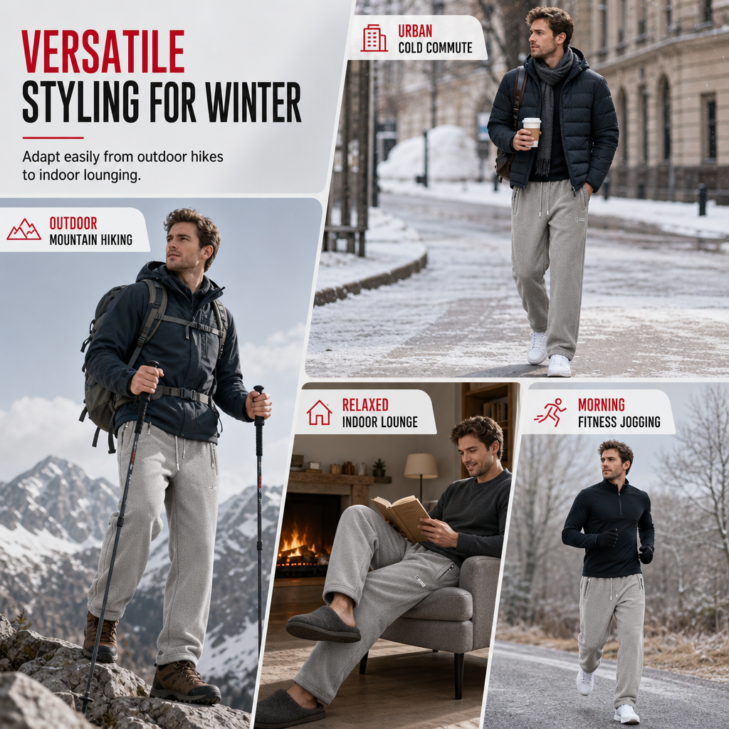 ⏰ Seasonal changeover sale: 50% off – quality at half the price! ✨Unisex Thickened Warm Fleece Pants