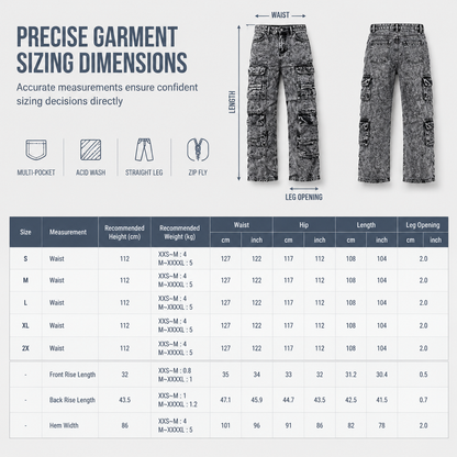 ✨Limited stock available, don’t miss out!🎉Retro Washed Wide Leg Cargo Jeans Y2K High Street Denim Pants with Pockets🥠𝙁𝙧𝙚𝙚 𝙎𝙝𝙞𝙥𝙥𝙞𝙣𝙜