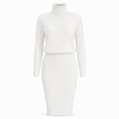 🎉The Lowest Price But The Best Quality!🔥Women's Solid Color Turtleneck Knit Pullover Sweater and Skirt Set🥠𝙁𝙧𝙚𝙚 𝙎𝙝𝙞𝙥𝙥𝙞𝙣𝙜