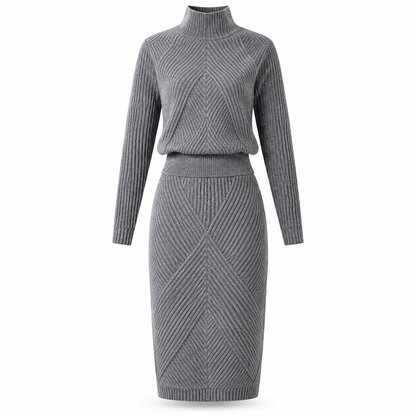 🎉The Lowest Price But The Best Quality!🔥Women's Solid Color Turtleneck Knit Pullover Sweater and Skirt Set🥠𝙁𝙧𝙚𝙚 𝙎𝙝𝙞𝙥𝙥𝙞𝙣𝙜