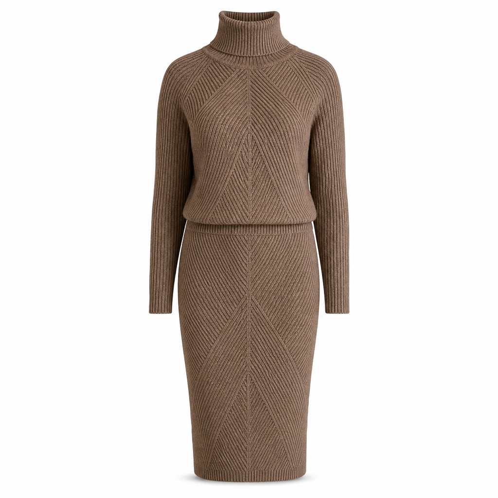 🎉The Lowest Price But The Best Quality!🔥Women's Solid Color Turtleneck Knit Pullover Sweater and Skirt Set🥠𝙁𝙧𝙚𝙚 𝙎𝙝𝙞𝙥𝙥𝙞𝙣𝙜