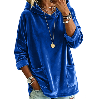 ✨Limited stock available, don’t miss out!🎉Women's Velvet Pullover Hoodie
