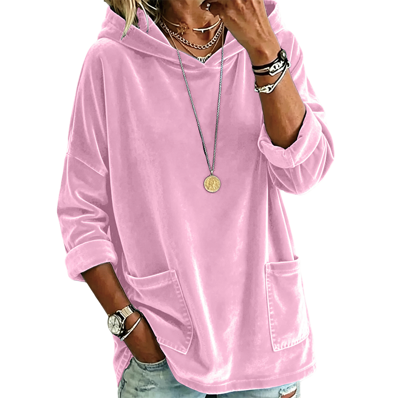 ✨Limited stock available, don’t miss out!🎉Women's Velvet Pullover Hoodie
