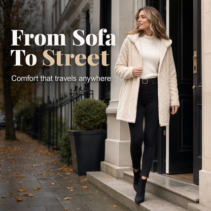 ⏰ Seasonal changeover sale: 50% off – quality at half the price! ✨Women’s Casual Plush Hooded Jacket