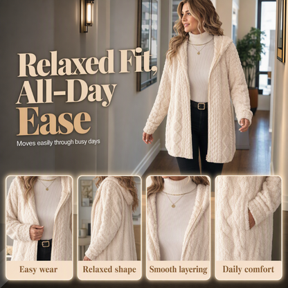 ⏰ Seasonal changeover sale: 50% off – quality at half the price! ✨Women’s Casual Plush Hooded Jacket