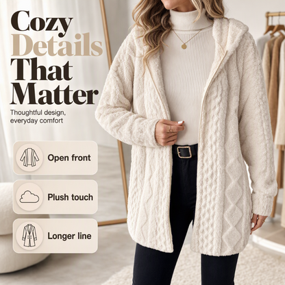⏰ Seasonal changeover sale: 50% off – quality at half the price! ✨Women’s Casual Plush Hooded Jacket