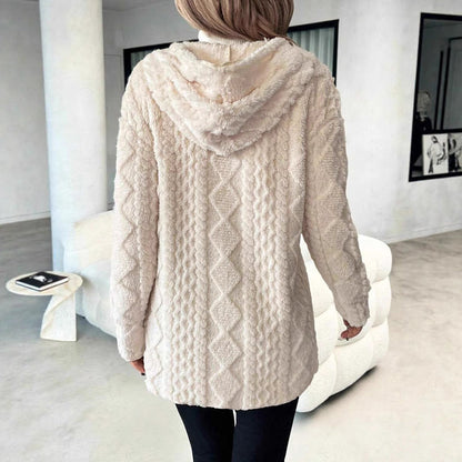 ⏰ Seasonal changeover sale: 50% off – quality at half the price! ✨Women’s Casual Plush Hooded Jacket