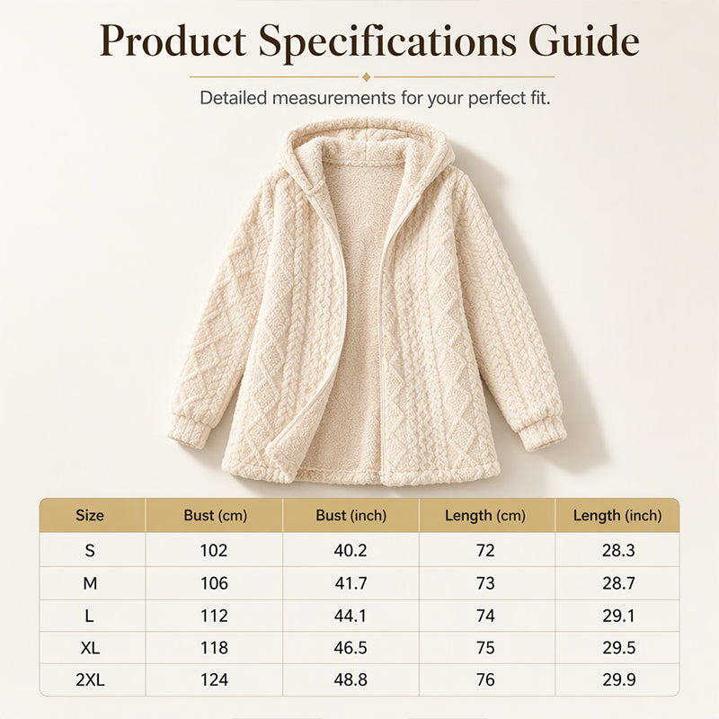 ⏰ Seasonal changeover sale: 50% off – quality at half the price! ✨Women’s Casual Plush Hooded Jacket