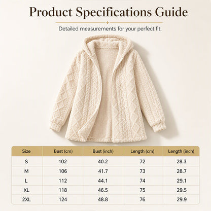 ⏰ Seasonal changeover sale: 50% off – quality at half the price! ✨Women’s Casual Plush Hooded Jacket