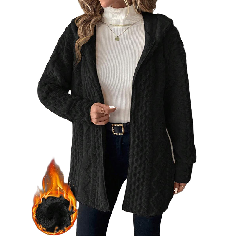 ⏰ Seasonal changeover sale: 50% off – quality at half the price! ✨Women’s Casual Plush Hooded Jacket