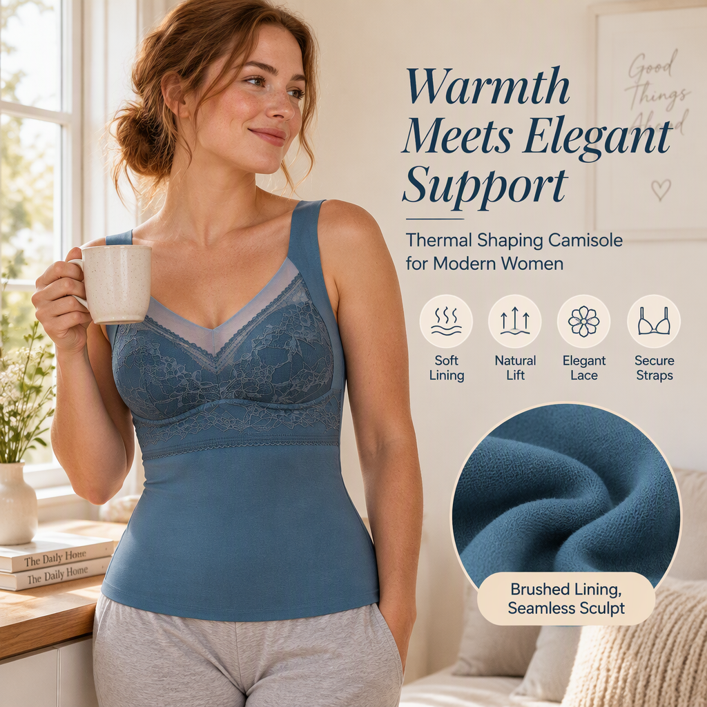 ⏰ Seasonal changeover sale: 50% off – quality at half the price! ✨Women's Slim Fit Thermal Camisole with Built-In Bra