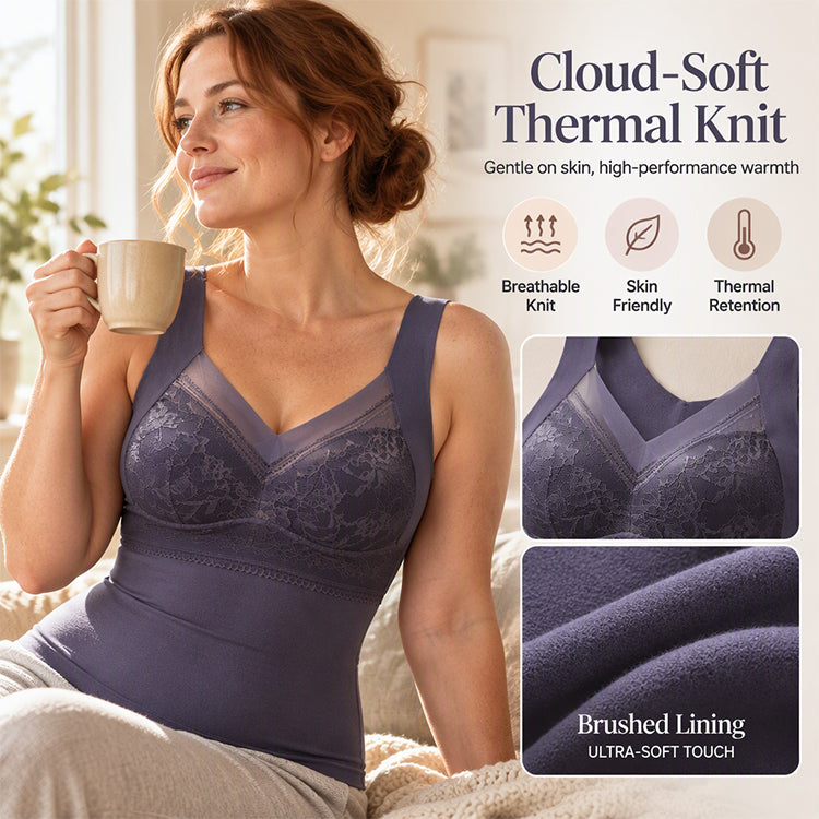 ⏰ Seasonal changeover sale: 50% off – quality at half the price! ✨Women's Slim Fit Thermal Camisole with Built-In Bra
